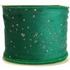 Nastro in Velluto Verde con Glitter