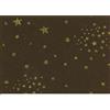 Pannolenci Marrone Scuro e Stelle glitter Oro