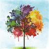 Diamond Art Rainbow Tree