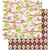 Carta scrap Gufetti sui rami