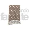 Tubolare a pois Marrone e Bianco