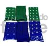 Set da 6 Tubolari Natale Verde e Blu