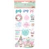 Chipboard Adesivo Christmas Rose