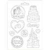 Stampo in plastica flessibile Sleeping Beauty castello e torta