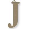 Lettera J appendibile da decorare