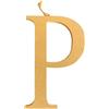 Lettera P appendibile in legno MDF