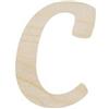Lettera C in legno cm 6,5