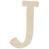 Lettera J in legno cm 6,5