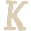 Lettera K in legno cm 6,5