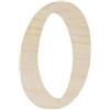 Lettera O in legno cm 6,5