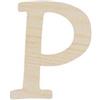 Lettera P in legno cm 6,5