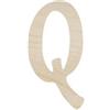 Lettera Q in legno