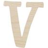 Lettera V in legno cm 6,5