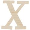 Lettera X in legno cm 6,5