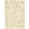 Wooden Shape Wilma Doll