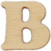 Lettera B in legno 2 cm