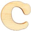 Lettera C in legno 2 cm