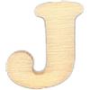 Lettera J in legno 2 cm