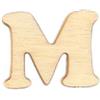 Lettera M in legno 2 cm