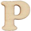 Lettera P in legno 2 cm