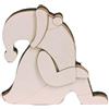 Santa Claus Seduto 3D in legno