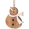 Pupazzi di neve in legno