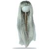 Parrucca per Bambole Capelli lisci Argento