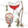 Timbri acrilici Cute Robin Branch