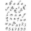 Timbri acrilici Alfabeto Minuscolo e Numeri Moonlight Lowercase Alphabet