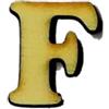 Lettera F in legno cm 2,5