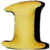 Numero 1 Lolly in legno cm 2,5