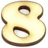 Numero 8 Lolly in legno cm 1,5