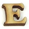 Lettera E Lolly in legno cm 1,5