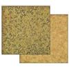 Carta scrap Felce su fondo ocra