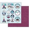 Carta scrap Thomas e riquadri