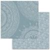 Carta Scrap Mandala su sfondo azzurro