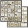 Carta Scrap Alfabeto Calligraphy