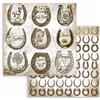 Carta Scrap Romantic Horses ferro di cavallo