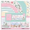 Blocco da 10 Carte Scrap Christmas Rose cm 30 x 30