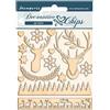 Decorative chips Pink Christmas Renne