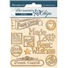 Decorative chips Romantic Christmas Post Card