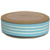 Nastro in cotone a Righe Azzurro e Panna