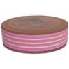 Nastro in cotone a Righe Rosa e Panna