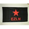 AZ FLAG J_1261 EZLN - Bandiera del Messico 100D in Poliestere con Occhielli, 150 x 90 Cm