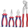 WORKPRO Set di 4 Pinze - Regolabile 244mm, Universale, Becchi Lunghi e Taglio Laterale 160mm