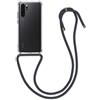 kwmobile Custodia Compatibile con Huawei P30 Pro Cover - Back Case in Silicone TPU - Protezione Smartphone con Cordino - antracite