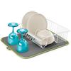 Metaltex Softex scolapiatti, Colore Esterno: 100% Poliestere, Verde/Grigio, 40 x 45 x 1 cm