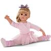 Götz 1359067 Bambola Hannah al balletto - bambola ballerina in piedi alta 50 cm, capelli lunghi biondi, occhi azzurri - set da 14 pezzi