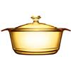VISIONS Pyroceram-Pentola Coperchio in Vetro, Marrone, 2.8L Cookpot