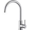 Newform - Miscelatore serie Real Steel acciaio inox bocca girevole 63421X